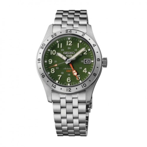 Seiko HDB001K1 Silver Green Automatic GMT